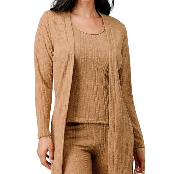 3 Piece Knit Pants Set in Black -available in Small/Medium and Large/X-Large - Picture 3 of 7